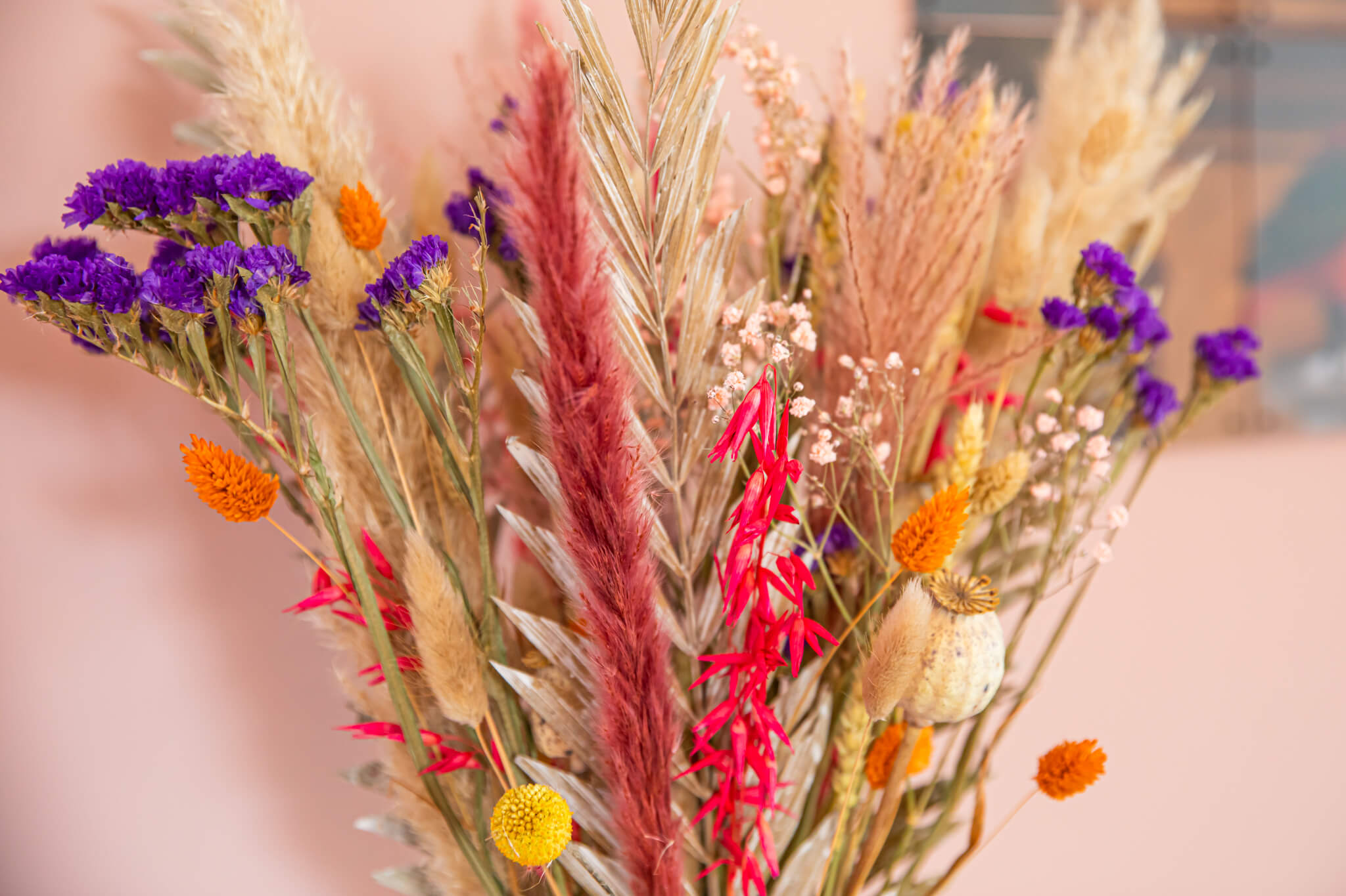 Droogbloem boeket Happy Boho