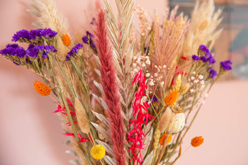 Droogbloem boeket Happy Boho