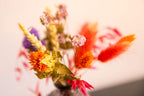 Bolvaasje met droogbloemen bont