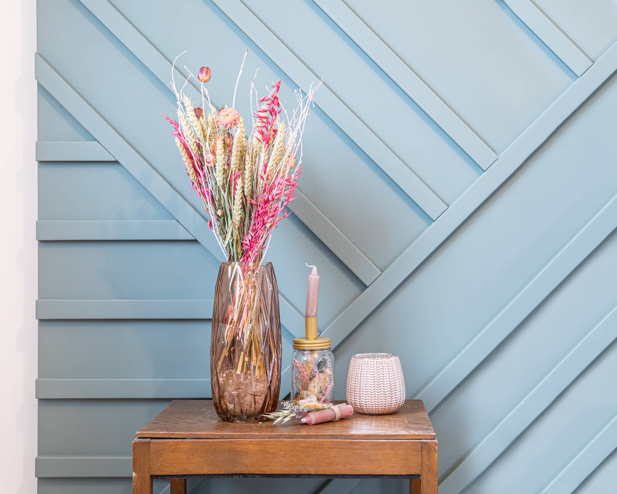 Droogboeket Sweet Pink