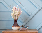 Droogboeket klein naturel met rose